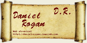 Daniel Rogan vizit kartica